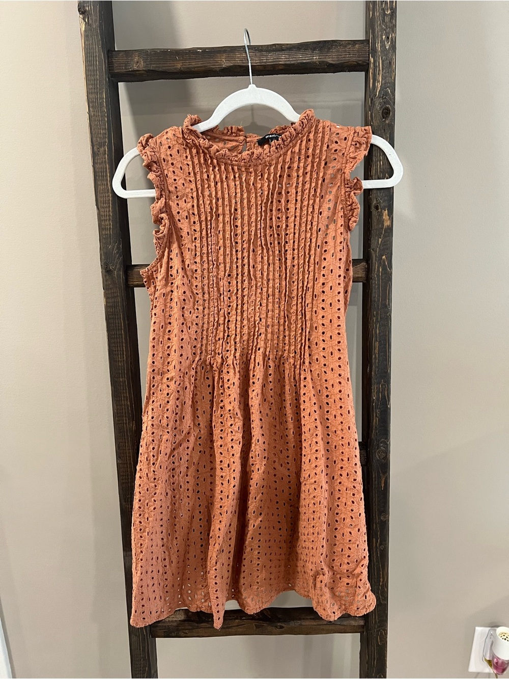 Wishlist Brown Eyelet Dress
